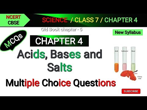 MCQ Acids Bases and Salts Class 7 | Class 7 Science Chapter 4 MCQ | MCQ Class 7 Science Chapter 4