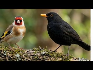Relaxing Bird Sounds | Blackbird & Goldfinch Singing in Nature