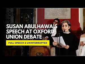 Susan Abulhawa's full speech uninterrupted at Oxford Union Debate