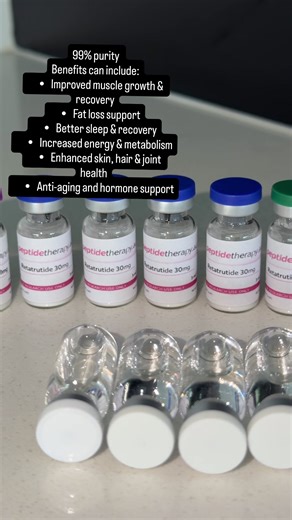 Peptides work with your body to help transform the way you look and feel. They support muscle growth, fat loss, recovery, better sleep, and overall health by enhancing your body’s natural processes. A powerful way to improve performance, wellbeing, and long-term health from the inside out. 💪✨ #peptidetherapy