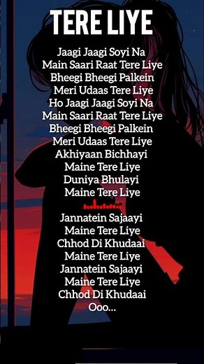 TERE LIYE LYRICS - prince | Atif Aslam Shreya Ghoshal,Jannat hein #music #lyrics #bollywood
