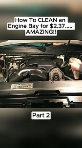 How To CLEAN an Engine Bay for $2.37...AMAZING #foryou #fyp #car | Remove Rust In Engine Parts