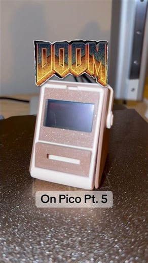 "DOOM" on Pico Pt. 5: Crimp Walking. Moving breadboard inside a case! #tech #arduino #3dprinting