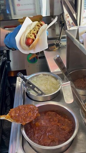 New York Style Glizzy #nyhotdogking #glizzy #foodie #streetfood #hotdog #sausage