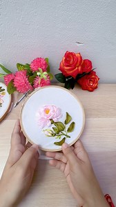 7.8K views · 233 reactions | How to Embroider Simple flower Using satin Ribbon #ribbonembroiderydesign #ribbonembroiderytutorial #sulampita #flowerembroidery | Asnimar Embroidery | Facebook