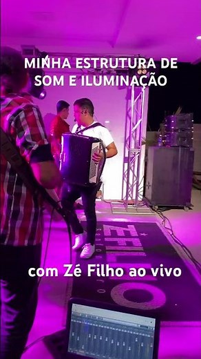 Estrutura de Som, Iluminação e Grid Treliça em evento junino