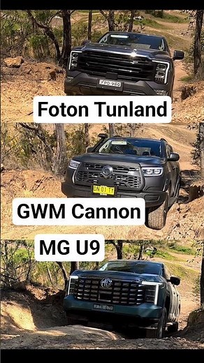 MG U9 vs Foton Tunland vs GWM Cannon: Off road test