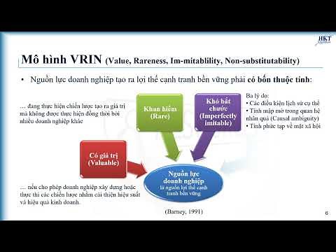 Mô hình VRIN - khung lý luận VRIO xác định nguồn lực mang lại lợi thế cạnh tranh bền vững