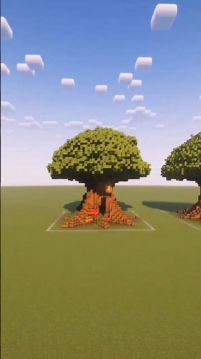 Minecraft Beginner level Tree house + schematic #minecraft #shorts