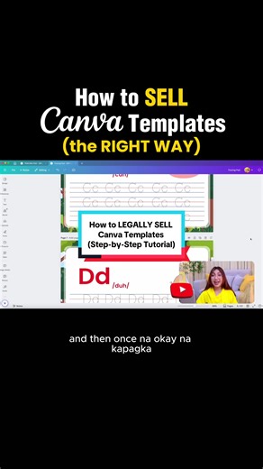 Here’s how to legally sell Canva templates.😉 #Canva #digitalproductsforbeginners #digitalmarketing #printables