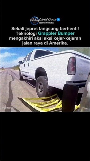 Beginilah cara Polisi AS menghentikan Mobil Buronan Tanpa Menabraknya...