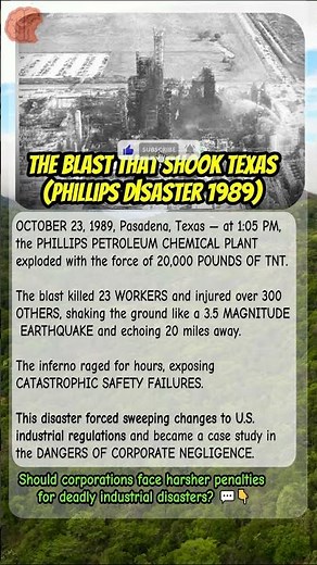 🏭 THE BLAST THAT SHOOK TEXAS 💥 | Phillips Disaster (1989) | #shorts #shortsfeed
