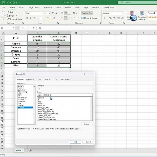 Excel Formatting Hack: Automatically Color Positive Green & Negative Red