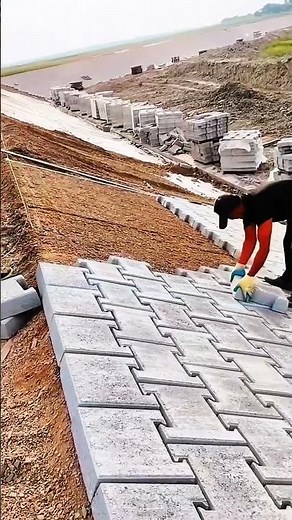 River Embankment Construction Process