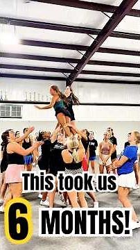 6 Month Pyramid Progression | Fast Front Full #cheer #stunt #liveoak #cheercoach