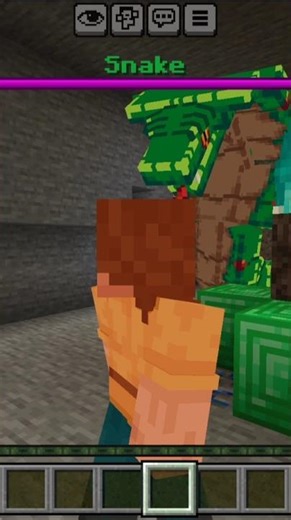 Minecraft snake survival #shortsviral