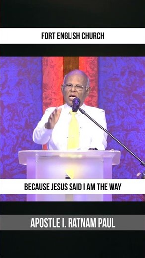 Follow Jesus Ways | Apostle. I. Ratnam Paul | Fort English Church