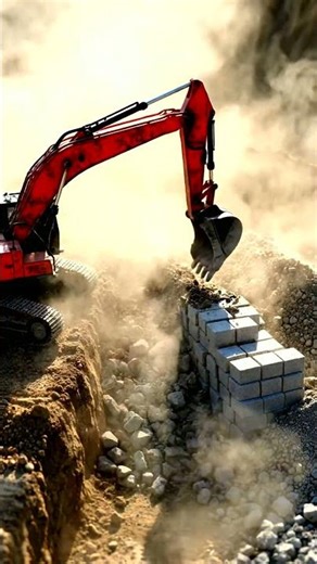 Excavator Power: Epic Digging & Earthmoving Action! 🚧