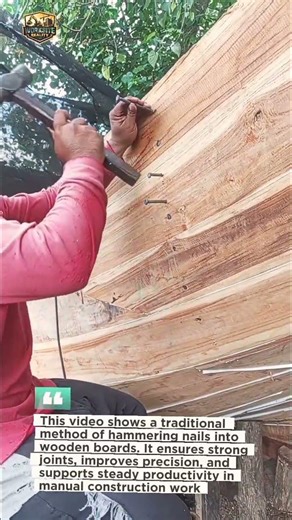 Manual Nailing Technique on Wood | Simple Method for Strong Construction