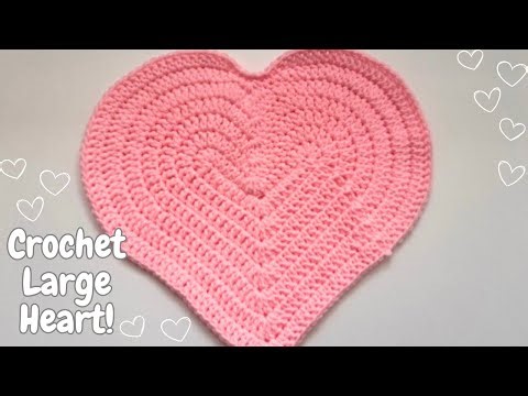 💖How to Crochet a Large Heart💖 | Part 1