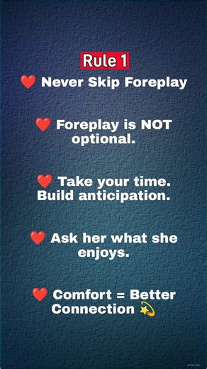 3 Rules That Make Intimacy Better #IntimacyInsight #CoupleTips #RelationshipAdvice #HealthyIntimacy