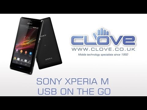 Sony Xperia M USB On The Go (OTG)/USB Hosting Demo