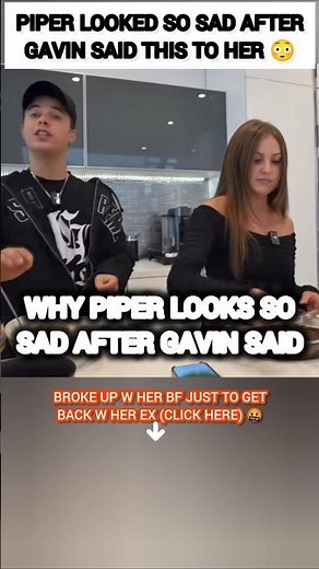Piper Rockelle LOOKED SO SAD after Gavin Magnus said this?😳#piper #shorts #trending #viral #funny
