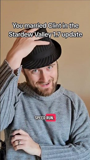 You married Clint in the new Stardew Valley Patch 1.7 update 🫢 #stardew #cozygaming #stardewvalley