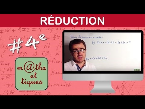 Réduire une expression - Quatrième