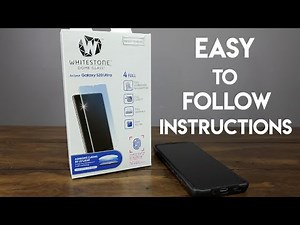Whitestone Dome Glass Galaxy S20 Ultra - EASY INSTRUCTIONS