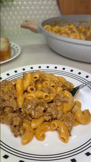 Cheeseburger Macaroni #pasta #cheeseburger #easyrecipe #groundbeef #homemade