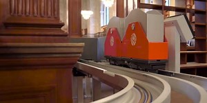 This library has built a railway for books and it's awesome