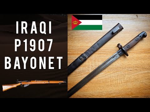 Kurdish captured Iraqi bayonet