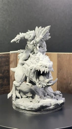 Beastboss on Squigosaur conversion work in progress