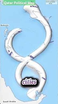 Qatar Political Map #worldmap #facts #geography #travel #mapguide #qatarmap2026 #qatargeography #gk