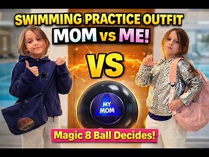 My Swimming Practice Outfit vs My Mom’s | Comfy Pool Day Fashion Challenge