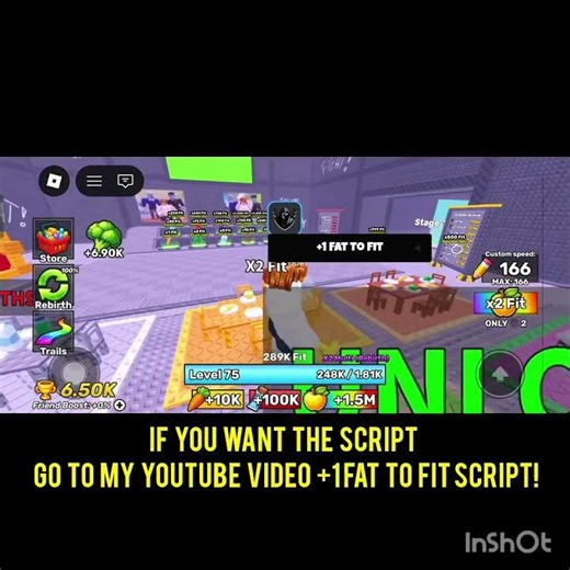 if you want the +1 fat to fit Script! go to my YouTube video!