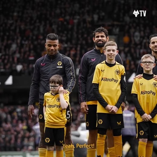 Our favourite Mario moment 💛 Lemina making memories with Frazer, our blind mascot, during a special day at Molineux. | Wolverhampton Wanderers FC