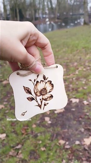 Fire & Flower | Beautiful Wood Burning Art 🌸🔥