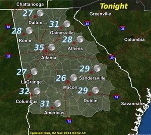 Weather Alert: Cold Temps to Impact Decatur Area Sunday Night