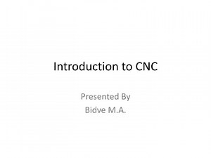 Introduction to CNC - SlideServe