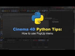 Cinema 4D Python Tips: PopUp menu