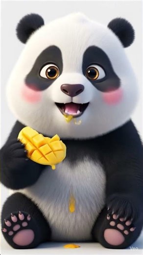 🐼🥭 Panda Eating Mango or 🐼🥞 Pancake ASMR #asmr#asmrsounds #shorts