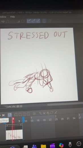 Animation test before i commit to anything because i’m SCARED #animationwip