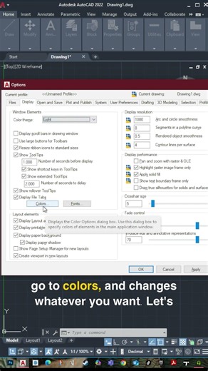 How to Change AutoCAD Background Color (Black to White) 👀