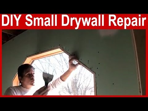 How to Repair Drywall - Small Hole and Scratch