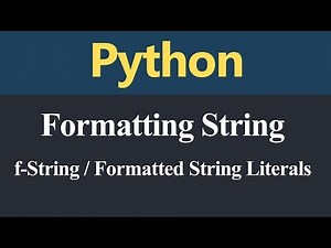 f String or Formatted String Literal in Python (Hindi)