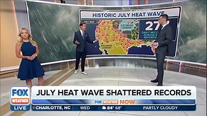 1K views · 35 reactions | JULY RECAP: The last month brought wicked weather from coast to coast. Ian Oliver, Meteorologist Kendall Smith and Adam Klotz review the historic heat wave and top severe reports. | FOX Weather | Facebook