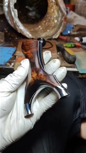 Here s a piece of titanium alloy Tiangang patch made by hand. After polishing no machine c