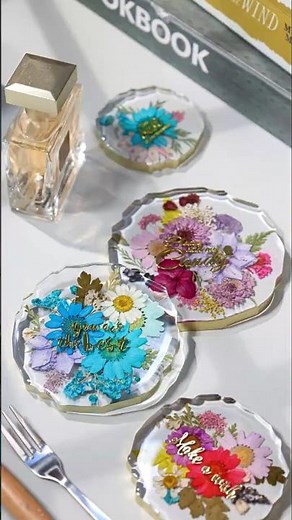Preserving Flowers Forever: DIY Resin Coasters with HeyClear Epoxy ✨